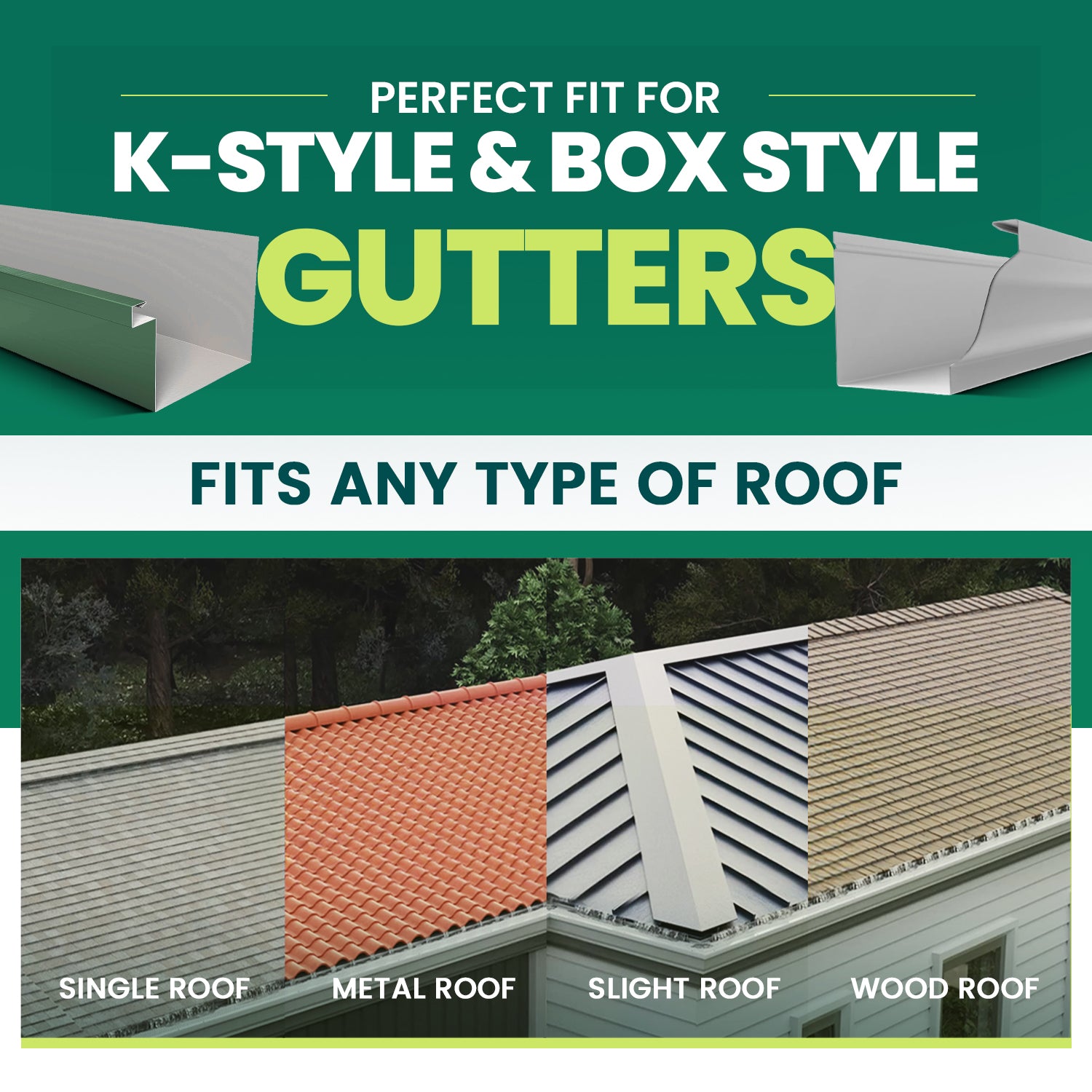 5 LEAF4GO DIY Micromesh - 5 inch K-Style and Box Gutters. $ 4.26 per feet