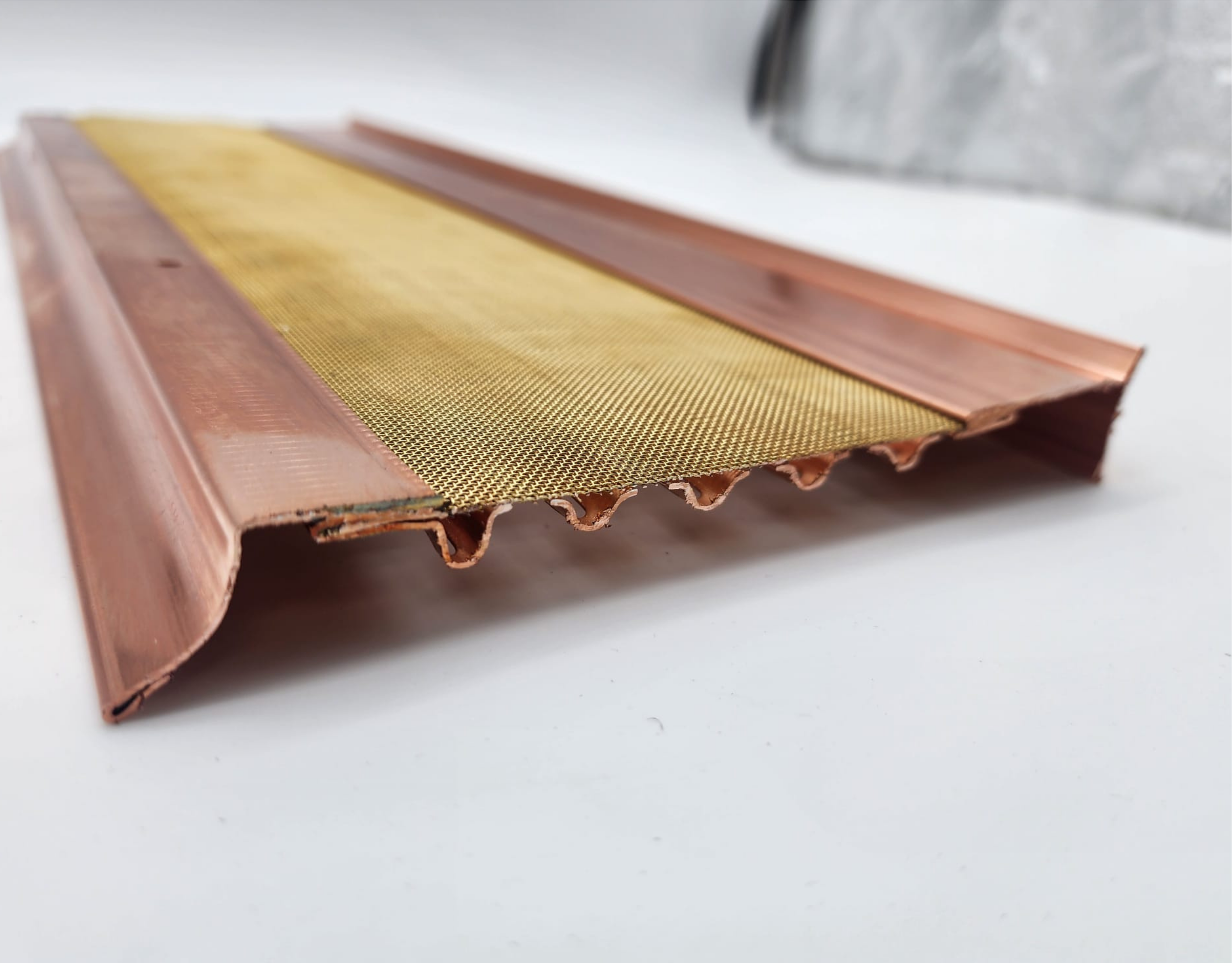 Copper (16oz) ELITE 6" Micromesh Leaf Guards for Gutters