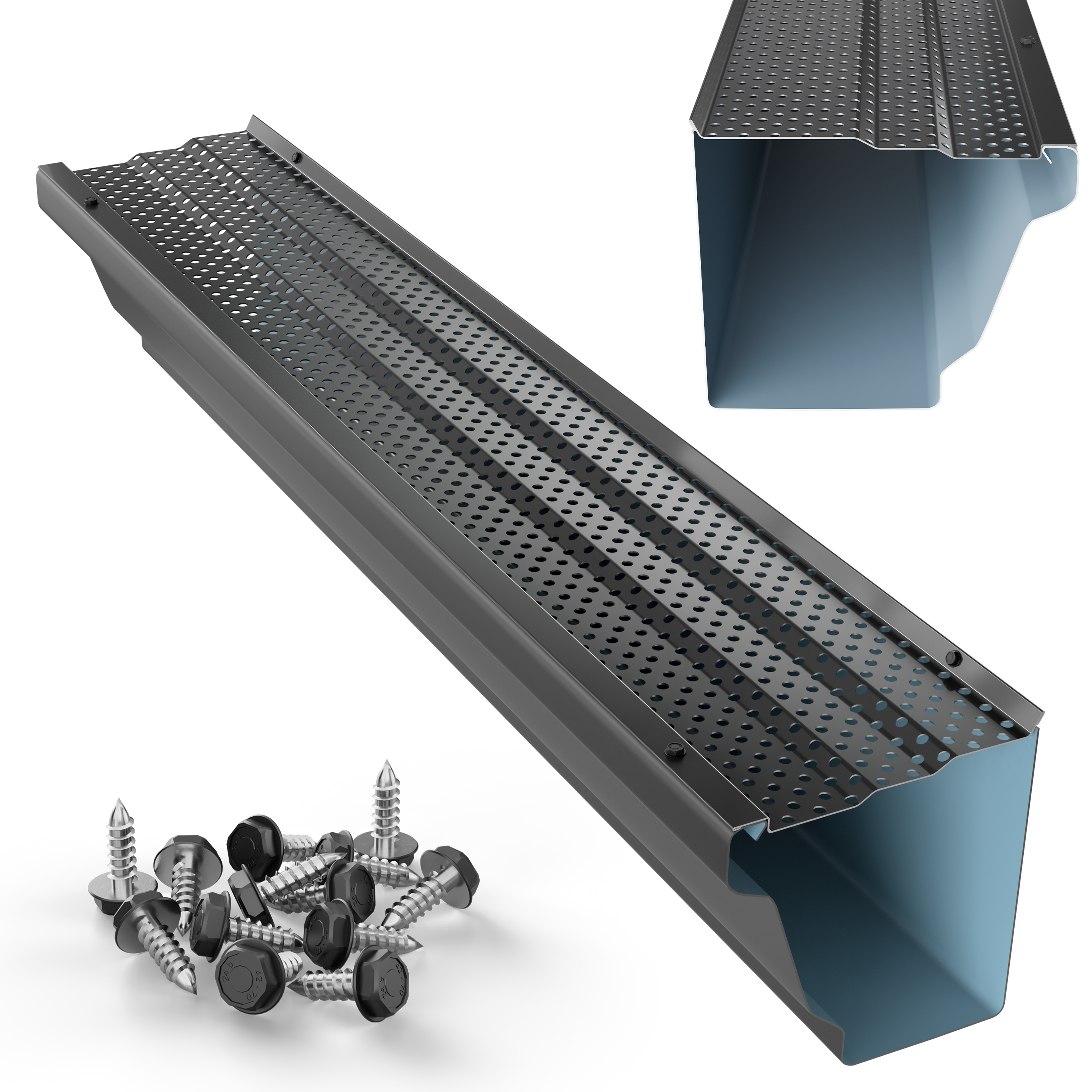 5 inch LEAF4GO Gutter Guards - $1.58 Per Feet