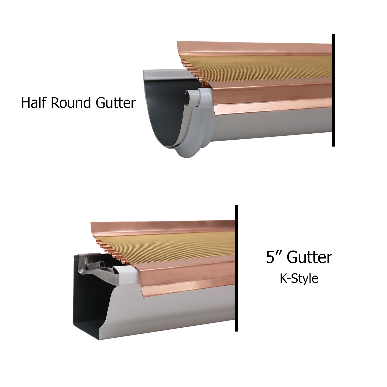 5"copper/Easy Install Mıcromesh/stainless/steel/gutter/guard/gutter/guards/gutter/screen/gutter/protection/