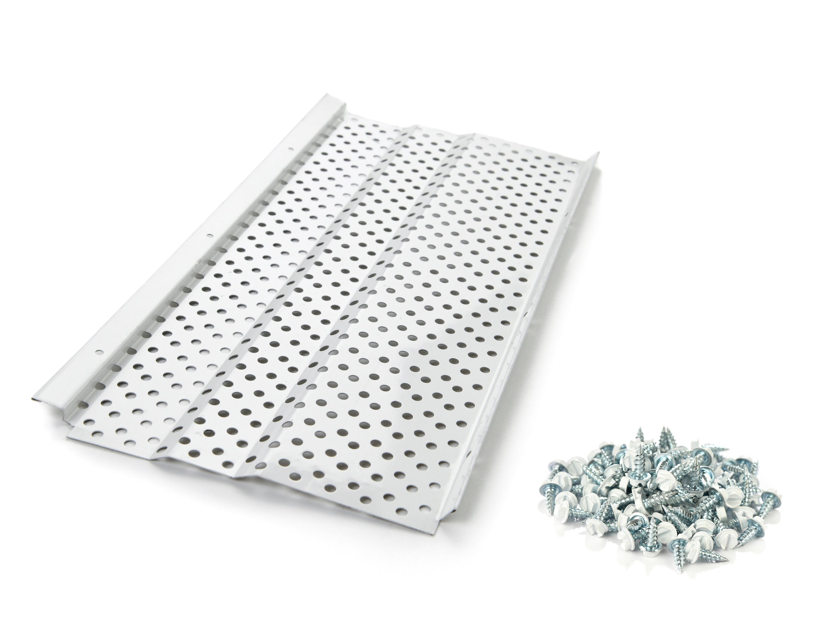 6 inch leaf4go gutter guard white