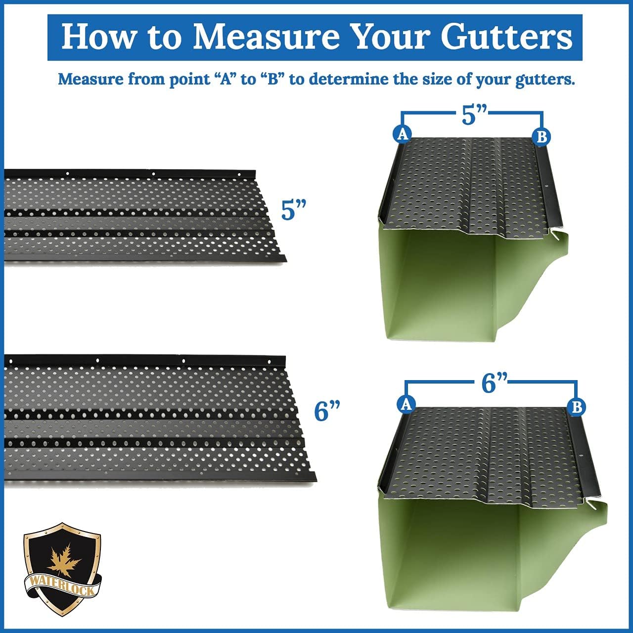6'' LEAF4GO Gutter Guards - $1.58 Per Feet