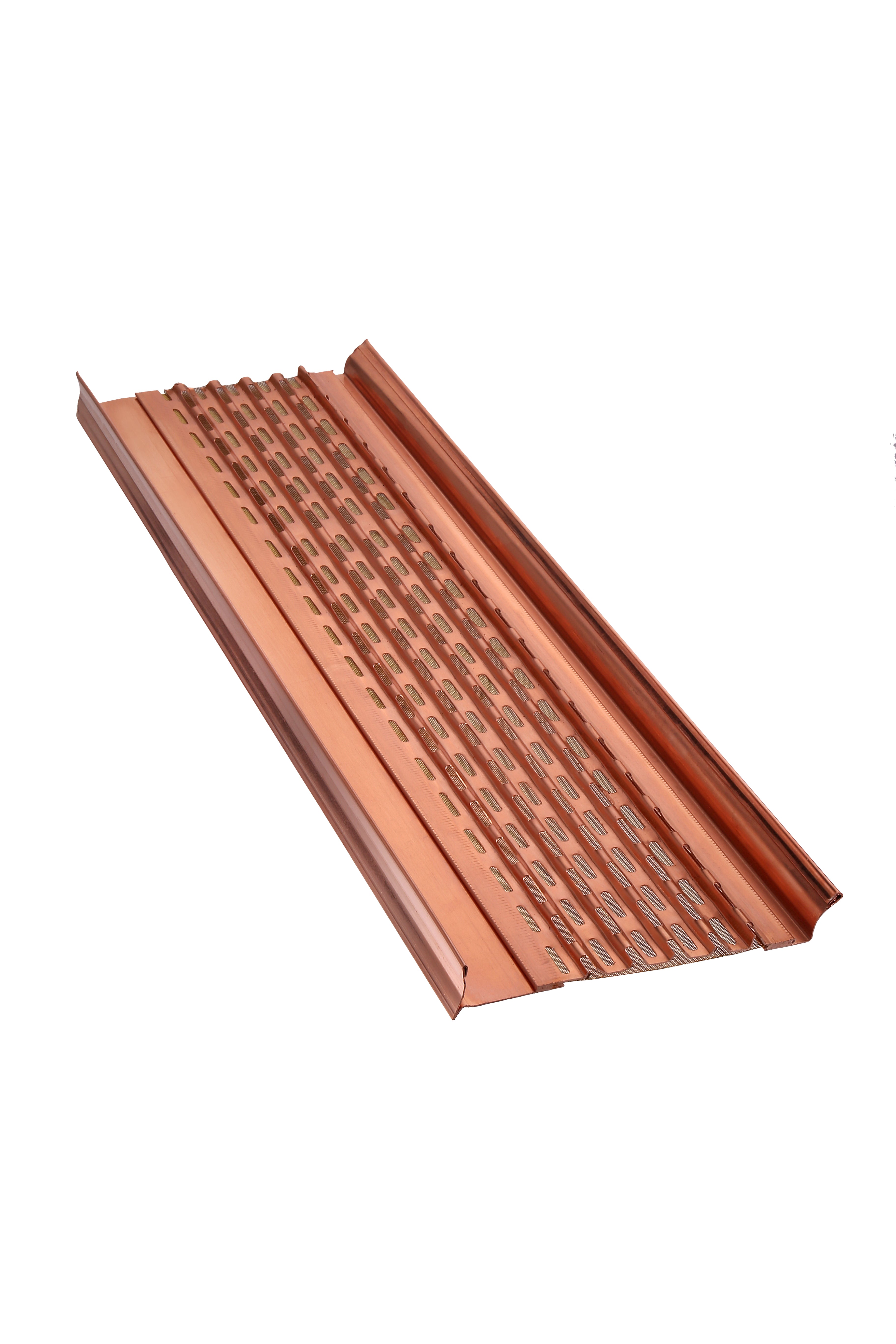 COPPER(16oz)- ELITE-6"Micromesh Leaf Guards for Gutters with Brast Micro-Mesh Gutter Guard Leaf Filter COPPER guards from Manufacturer