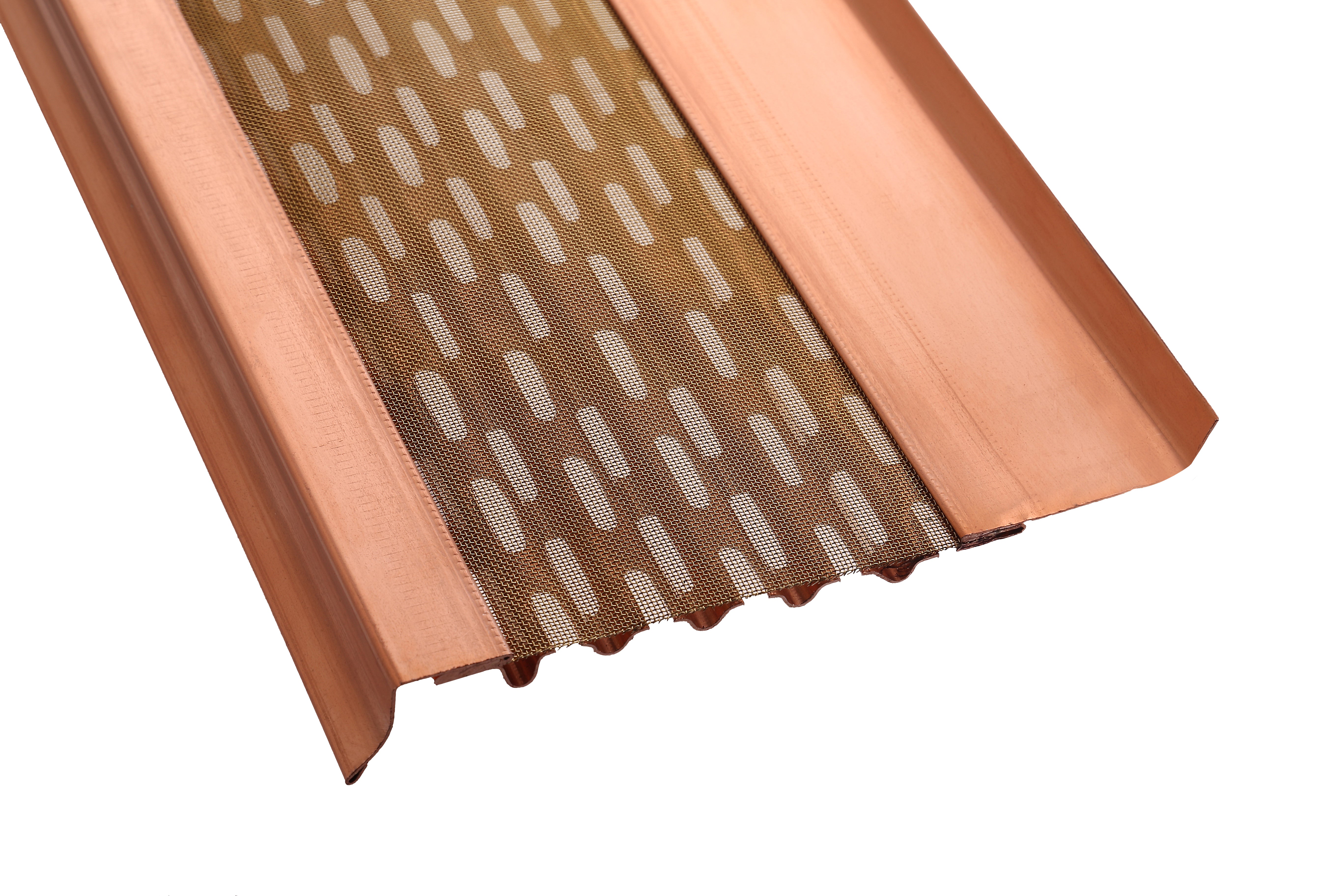 6” Copper Gutter Guards Micromesh