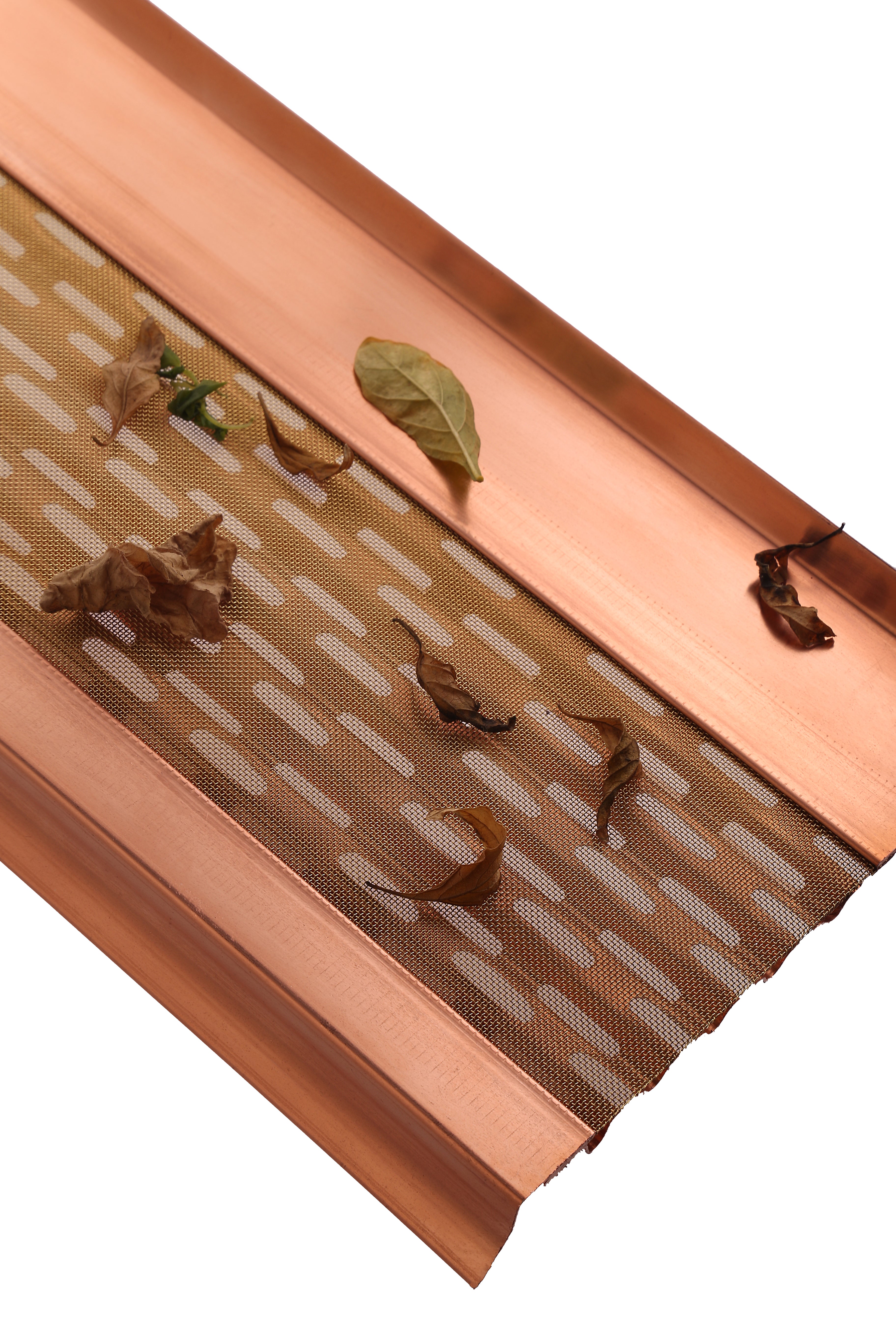 6” Copper Gutter Guards Micromesh