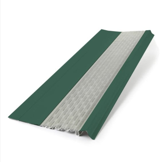 flat micromesh gutter guard forest green