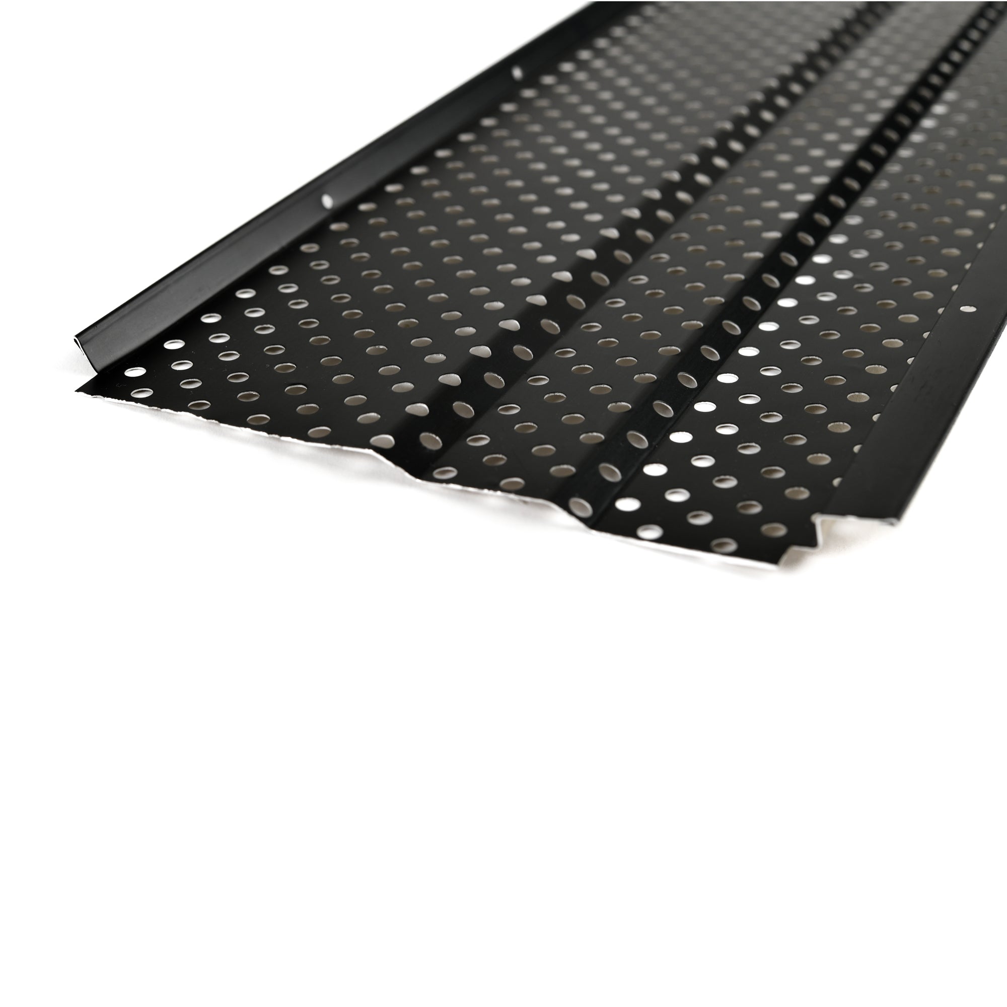 6 inch leaf4go gutter guard black