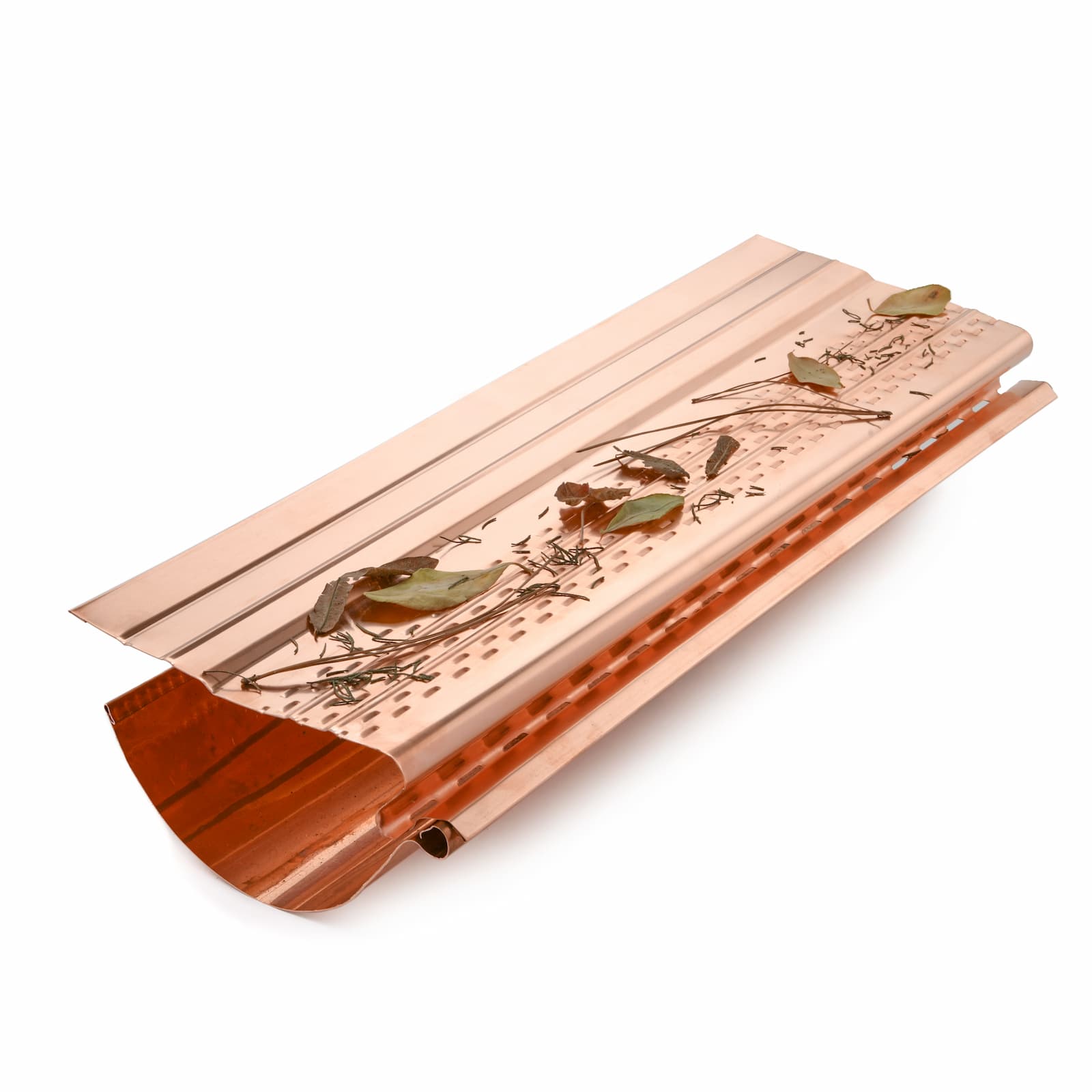 Half Round Pro Gutter Guards Copper